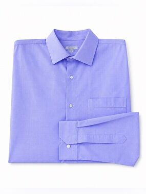 Barakett Purple & White Mini Check Dress Shirt 17